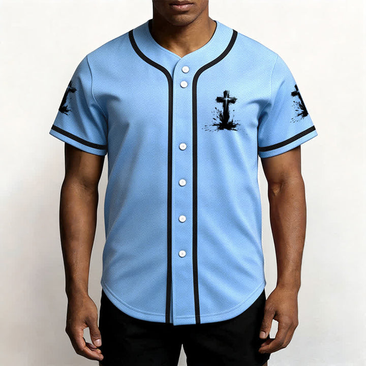 Christianartworkshop Non tutti i supereroi indossano mantelli Maglia da baseball unisex con croce - image 34