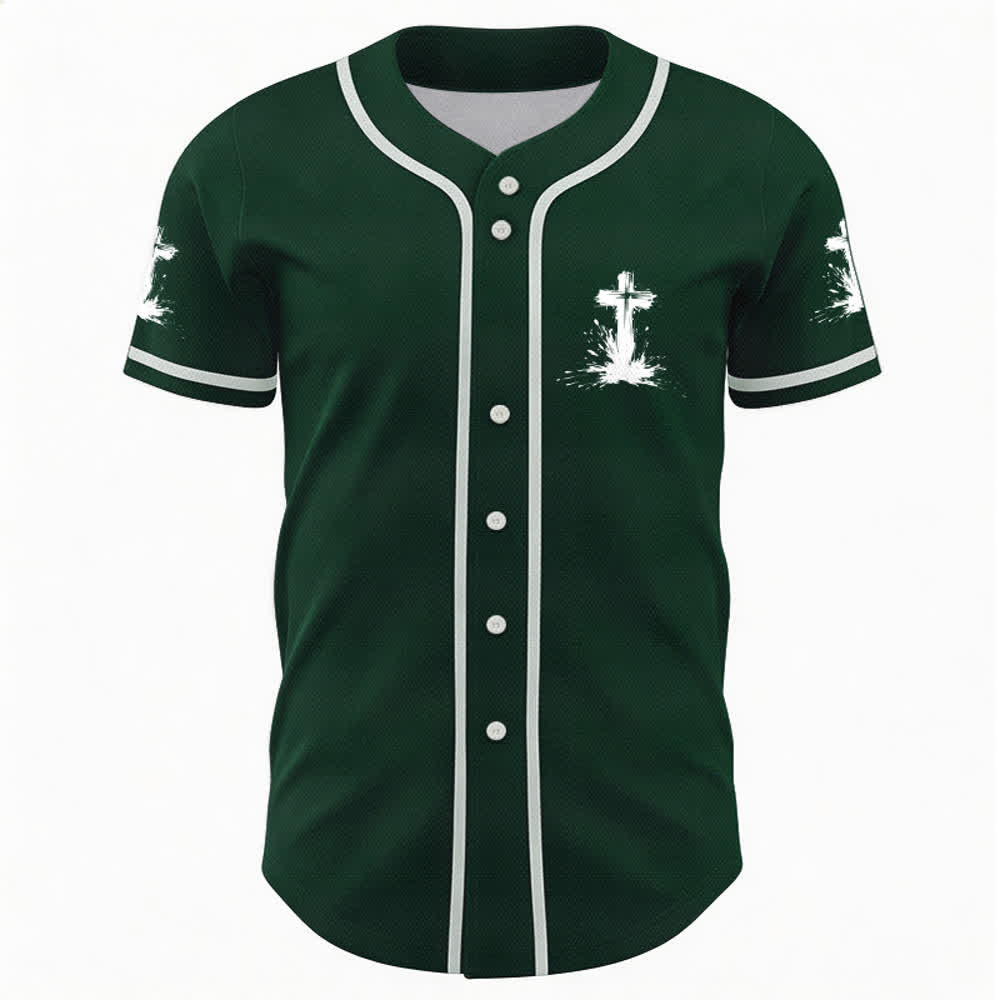 Christianartworkshop Non tutti i supereroi indossano mantelli Maglia da baseball unisex con croce - image 44