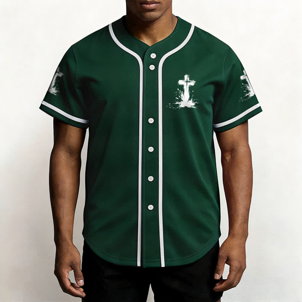 Christianartworkshop Non tutti i supereroi indossano mantelli Maglia da baseball unisex con croce - image 48
