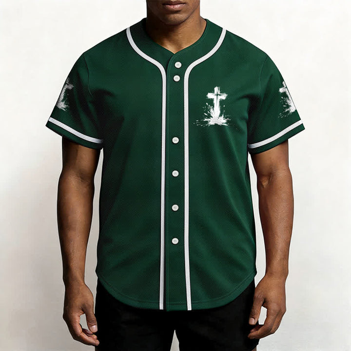 Christianartworkshop Non tutti i supereroi indossano mantelli Maglia da baseball unisex con croce - image 48