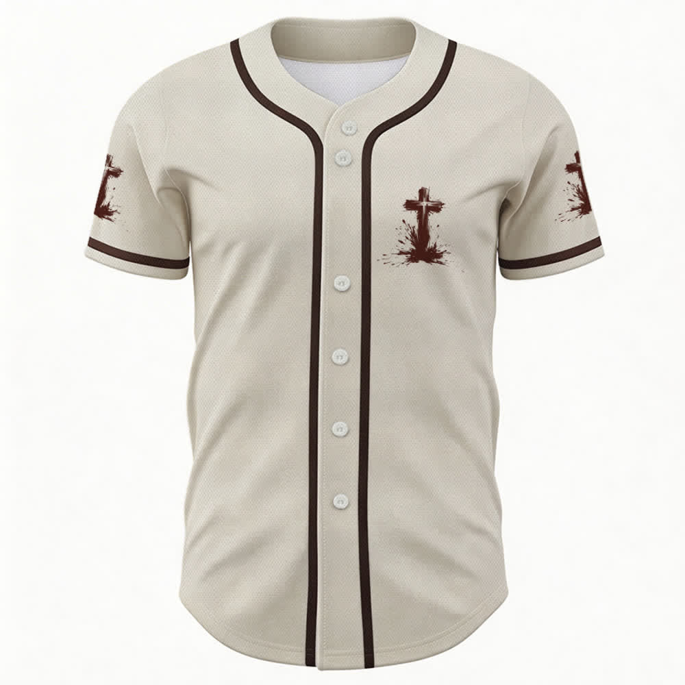 Christianartworkshop Non tutti i supereroi indossano mantelli Maglia da baseball unisex con croce - image 51