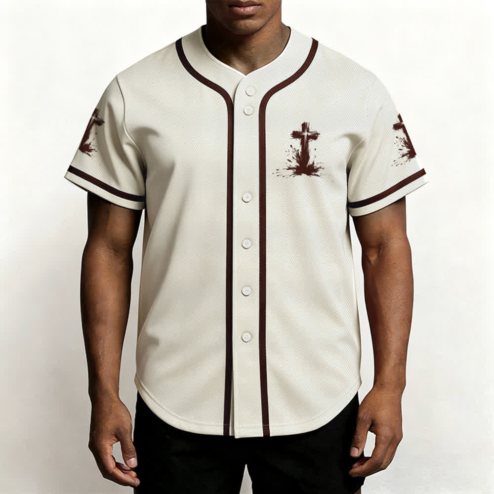 Christianartworkshop Non tutti i supereroi indossano mantelli Maglia da baseball unisex con croce - image 55