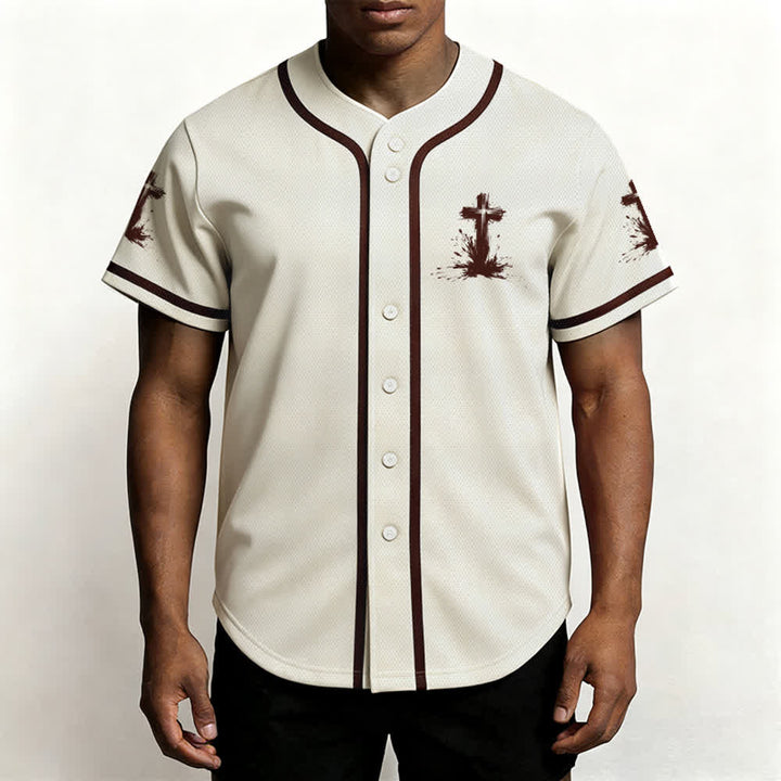 Christianartworkshop Non tutti i supereroi indossano mantelli Maglia da baseball unisex con croce - image 55