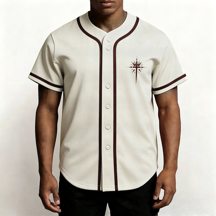Christianartworkshop Gesù è Re Ali d'angelo Croce Dichiarazione di fede Maglia da baseball personalizzata - image 20