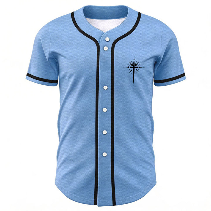 Christianartworkshop Gesù è Re Ali d'angelo Croce Dichiarazione di fede Maglia da baseball personalizzata - image 44