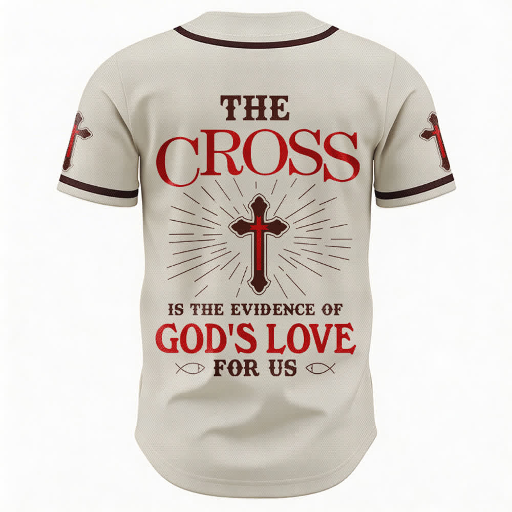 Christianartworkshop - La croce è la prova dell'amore di Dio - Maglia da baseball unisex - image 2