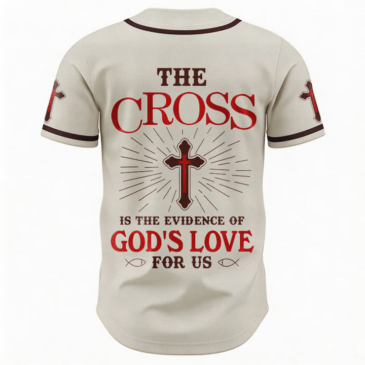 Christianartworkshop - La croce è la prova dell'amore di Dio - Maglia da baseball unisex - image 2