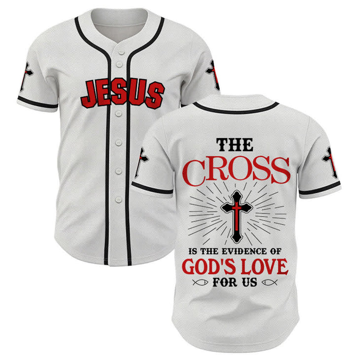 Christianartworkshop - La croce è la prova dell'amore di Dio - Maglia da baseball unisex - Bianco - 5XL - image 7