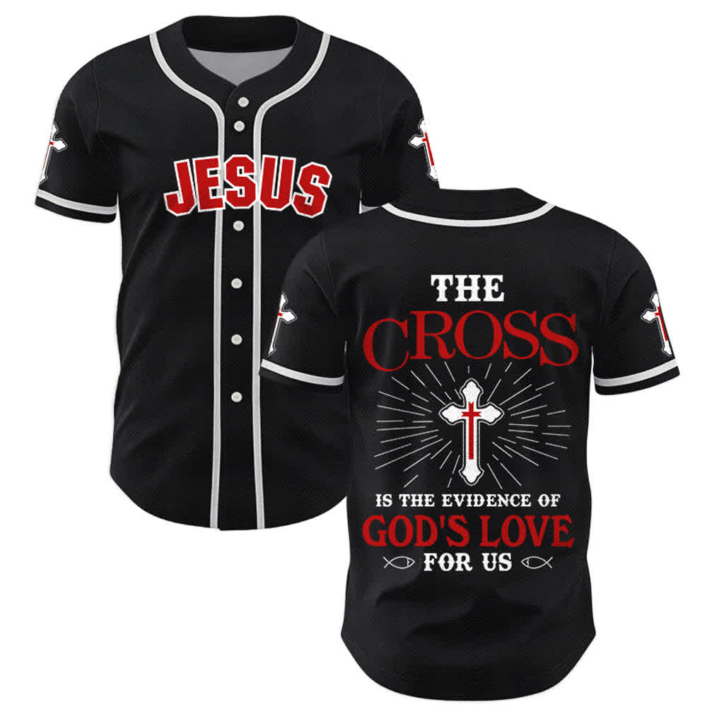 Christianartworkshop - La croce è la prova dell'amore di Dio - Maglia da baseball unisex - Nero - 5XL - image 14