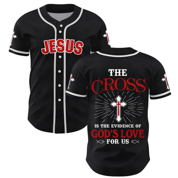 Christianartworkshop - La croce è la prova dell'amore di Dio - Maglia da baseball unisex - Nero - 5XL - image 14