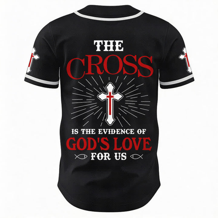 Christianartworkshop - La croce è la prova dell'amore di Dio - Maglia da baseball unisex - image 16