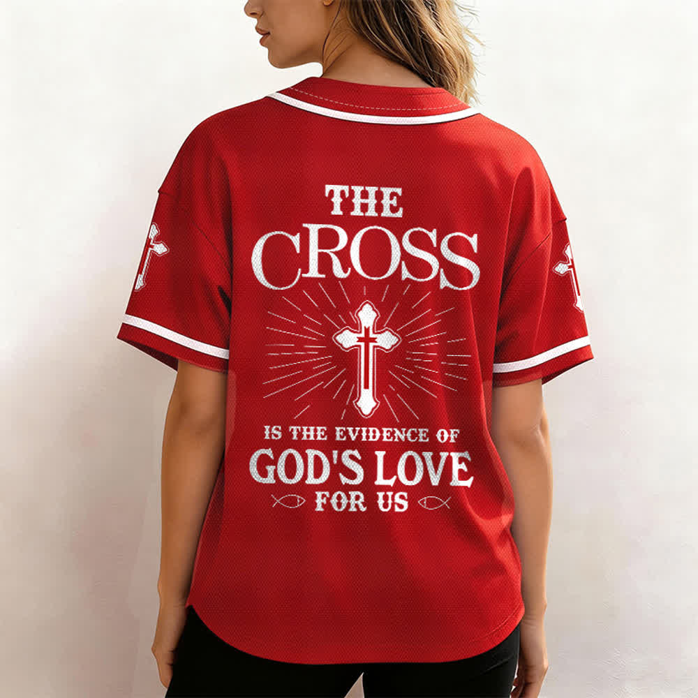 Christianartworkshop - La croce è la prova dell'amore di Dio - Maglia da baseball unisex - image 25