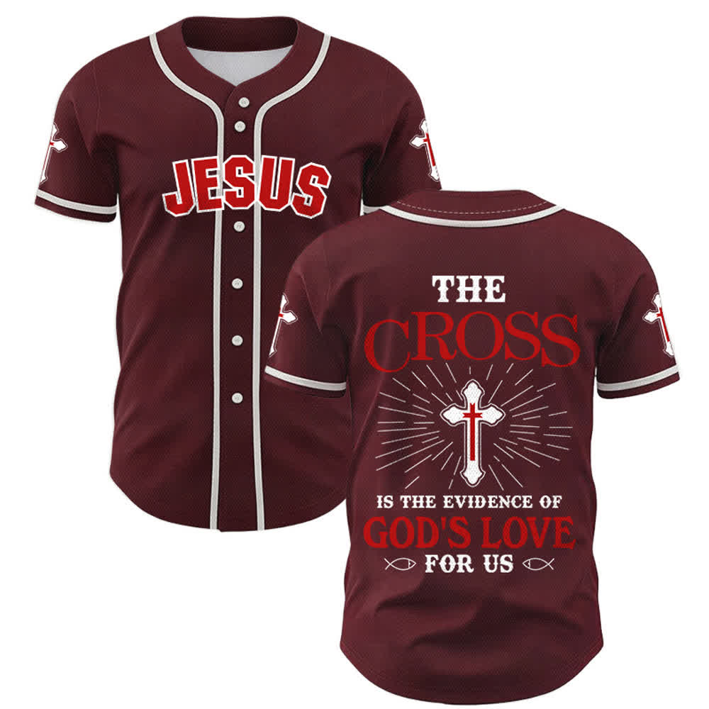 Christianartworkshop - La croce è la prova dell'amore di Dio - Maglia da baseball unisex - Vino - 5XL - image 28