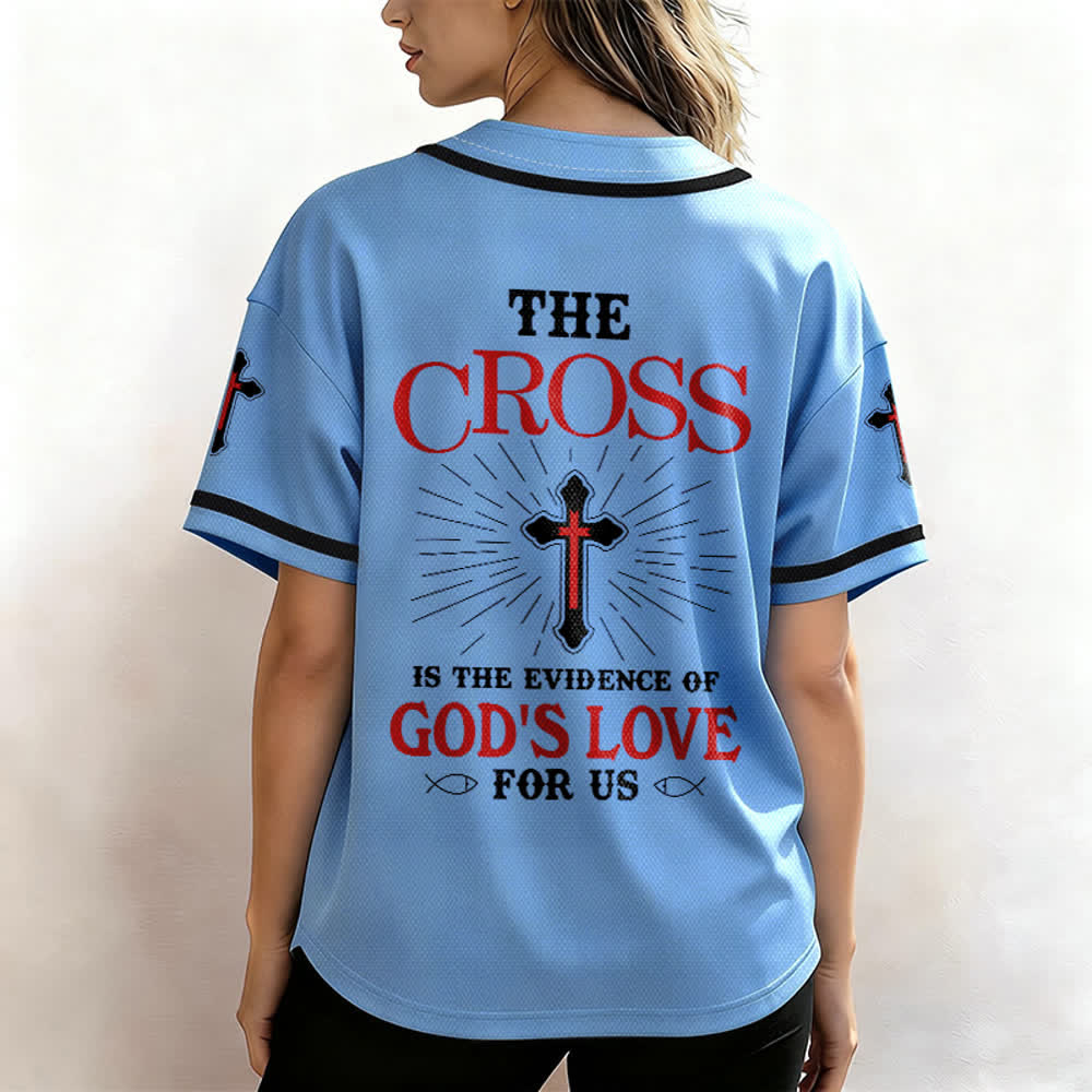 Christianartworkshop - La croce è la prova dell'amore di Dio - Maglia da baseball unisex - image 39