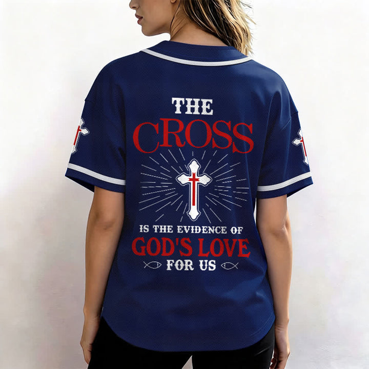 Christianartworkshop - La croce è la prova dell'amore di Dio - Maglia da baseball unisex - image 46