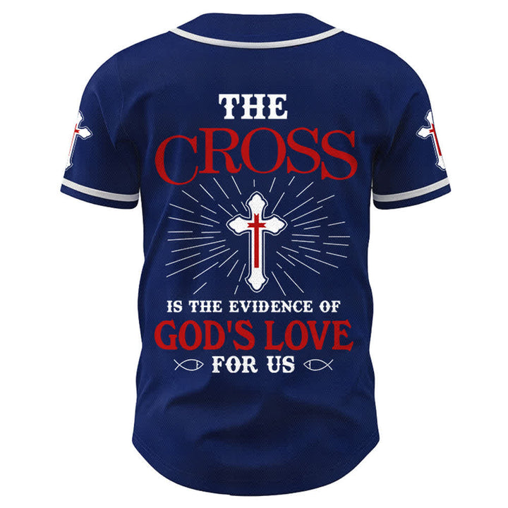Christianartworkshop - La croce è la prova dell'amore di Dio - Maglia da baseball unisex - image 44