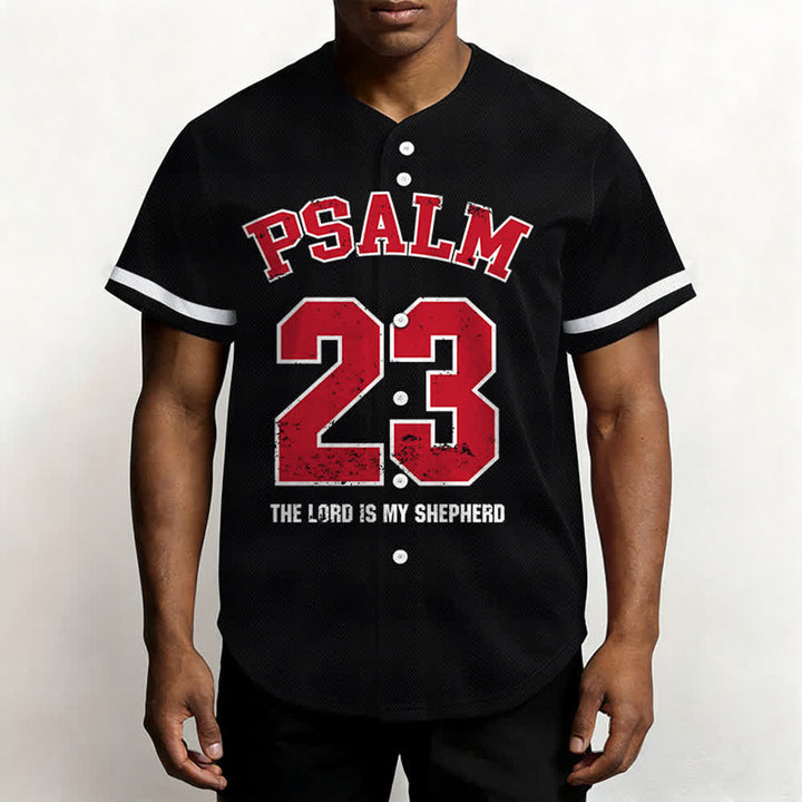 Christianartworkshop Maglia da baseball Salmo 23 Fede: Il Signore è il mio pastore Maglietta sportiva devozionale - image 6