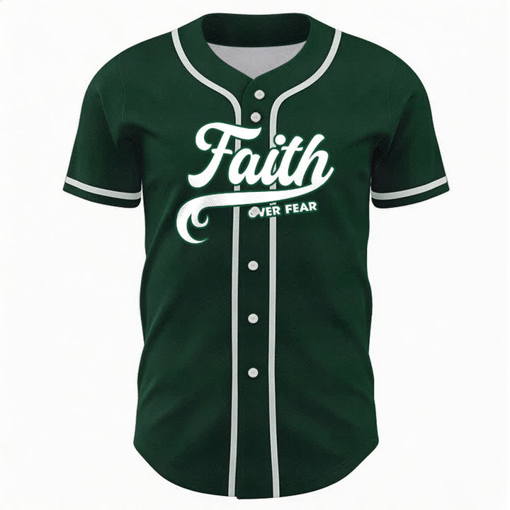 Christianartworkshop Faith Over Fear Maglia da baseball unisex personalizzata con nome e numero - image 50