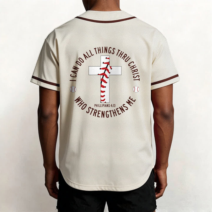 Christianartworkshop Filippesi 4:13 Posso fare ogni cosa Maglia da baseball unisex - image 5