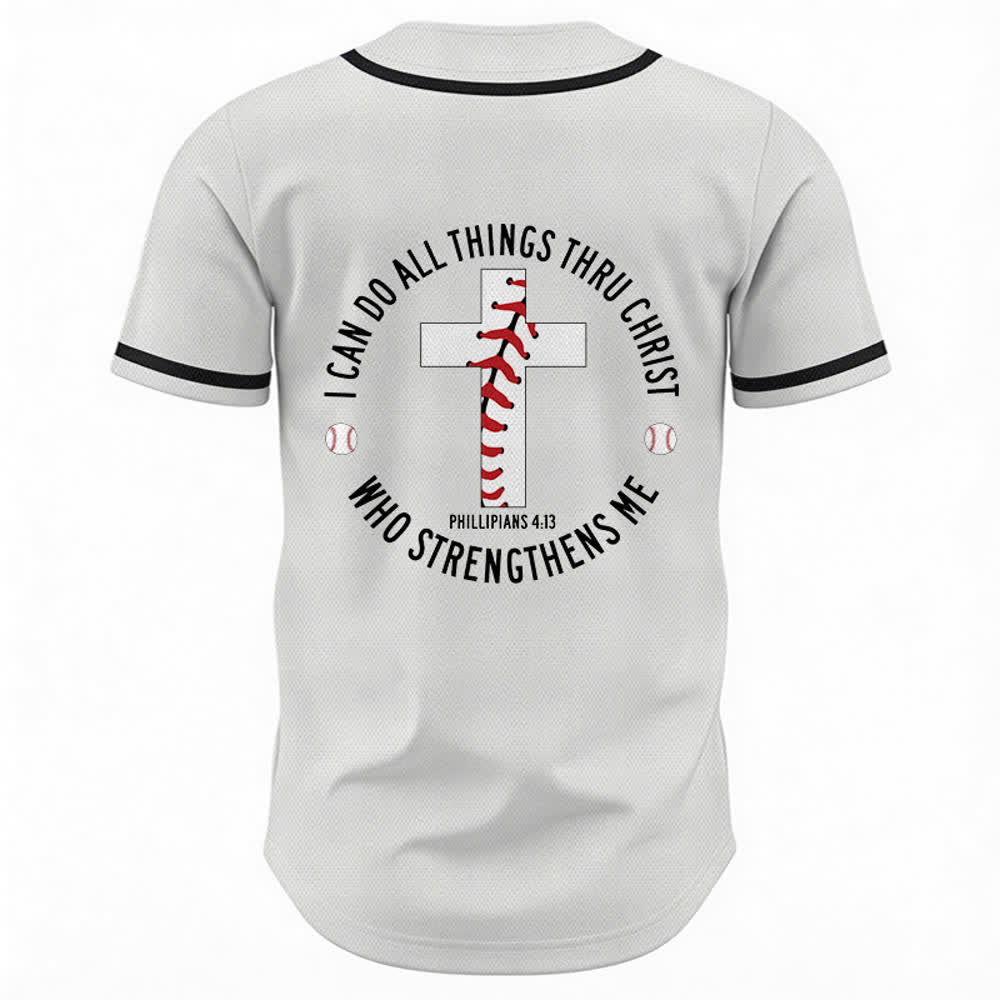 Christianartworkshop Filippesi 4:13 Posso fare ogni cosa Maglia da baseball unisex - image 8