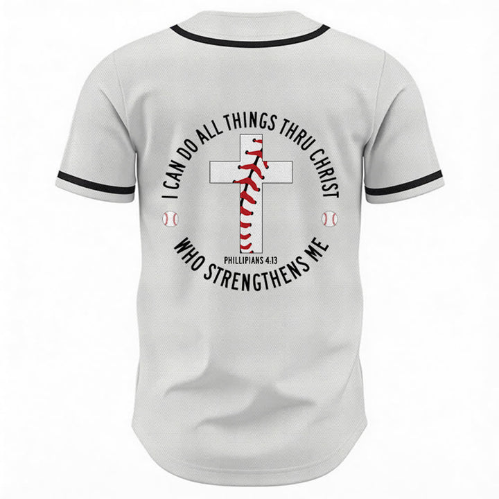 Christianartworkshop Filippesi 4:13 Posso fare ogni cosa Maglia da baseball unisex - image 8
