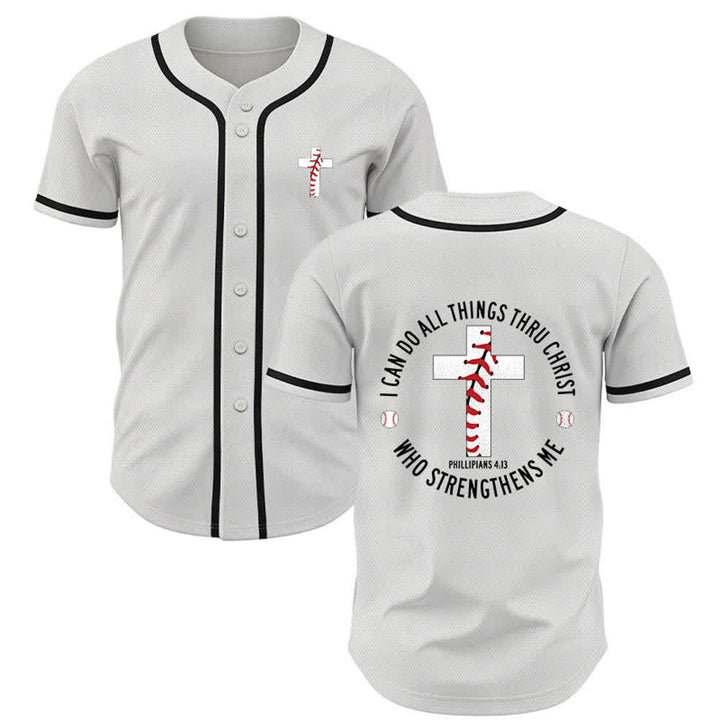 Christianartworkshop Filippesi 4:13 Posso fare ogni cosa Maglia da baseball unisex - Bianco - 5XL - image 7