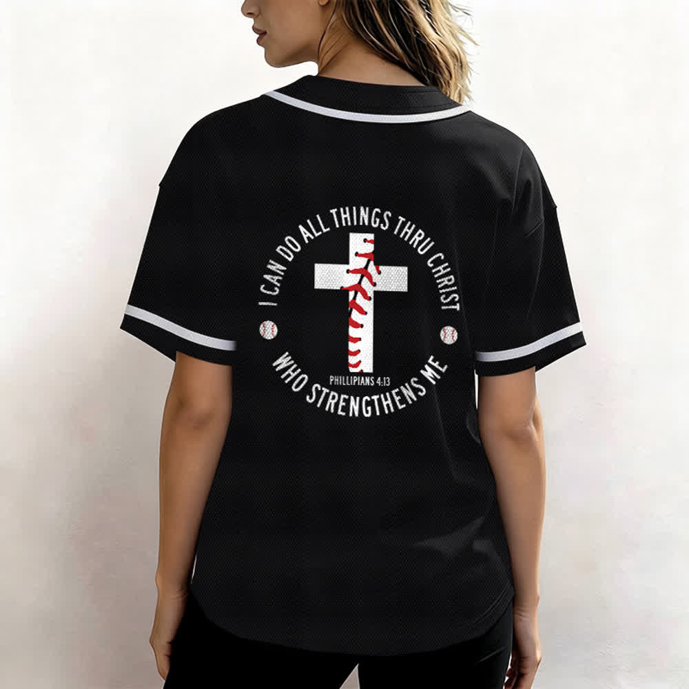 Christianartworkshop Filippesi 4:13 Posso fare ogni cosa Maglia da baseball unisex - image 19