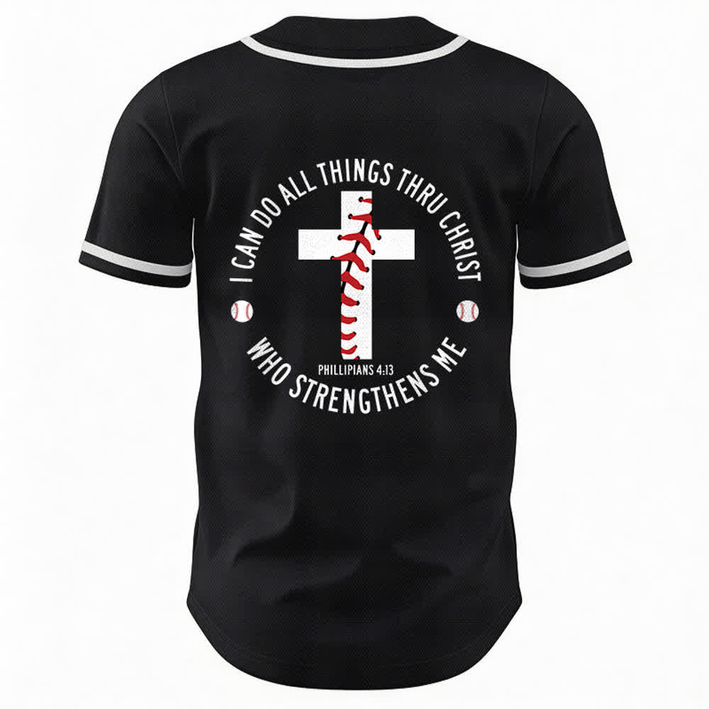Christianartworkshop Filippesi 4:13 Posso fare ogni cosa Maglia da baseball unisex - image 15
