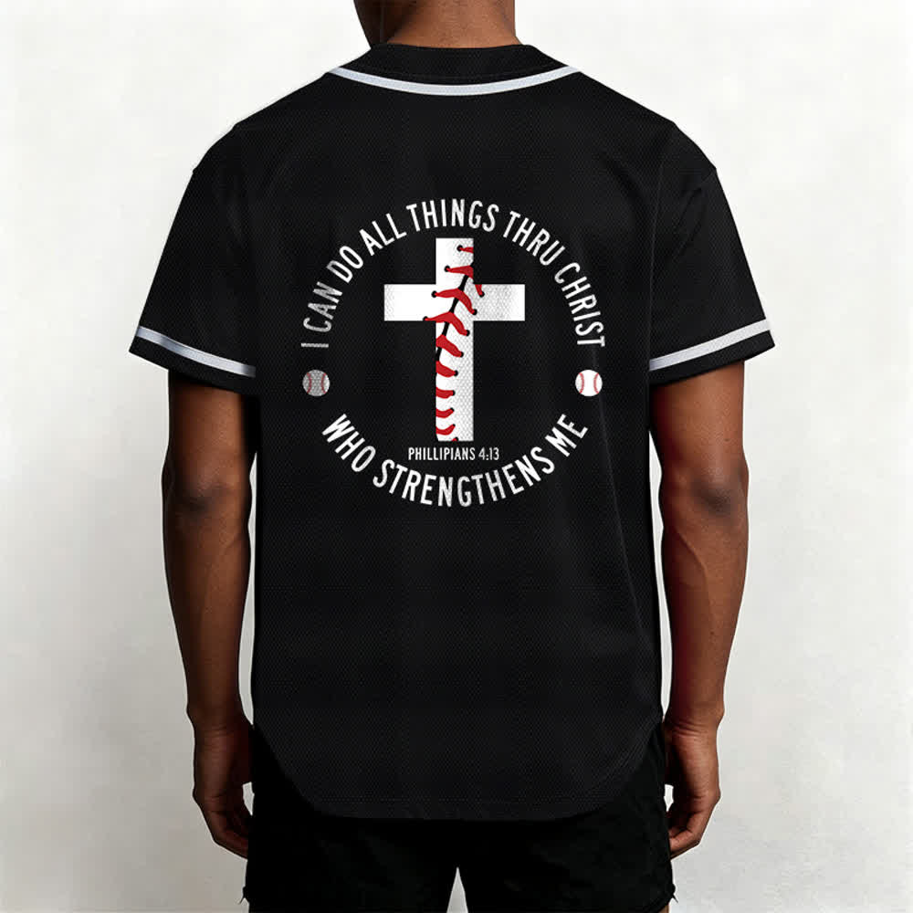 Christianartworkshop Filippesi 4:13 Posso fare ogni cosa Maglia da baseball unisex - image 17