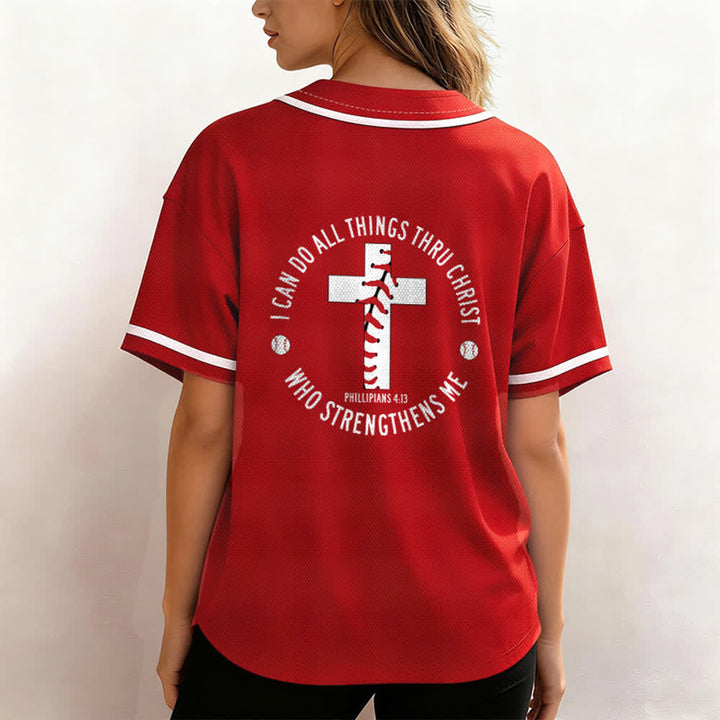 Christianartworkshop Filippesi 4:13 Posso fare ogni cosa Maglia da baseball unisex - image 24