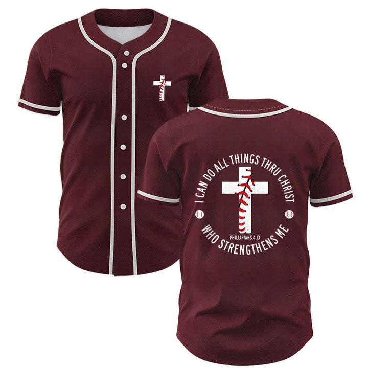 Christianartworkshop Filippesi 4:13 Posso fare ogni cosa Maglia da baseball unisex - Vino - 5XL - image 28