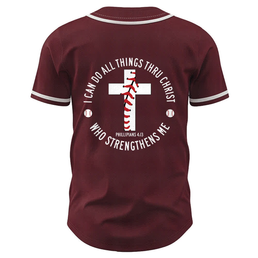 Christianartworkshop Filippesi 4:13 Posso fare ogni cosa Maglia da baseball unisex - image 29