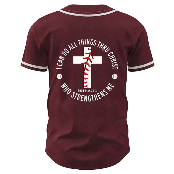 Christianartworkshop Filippesi 4:13 Posso fare ogni cosa Maglia da baseball unisex - image 29