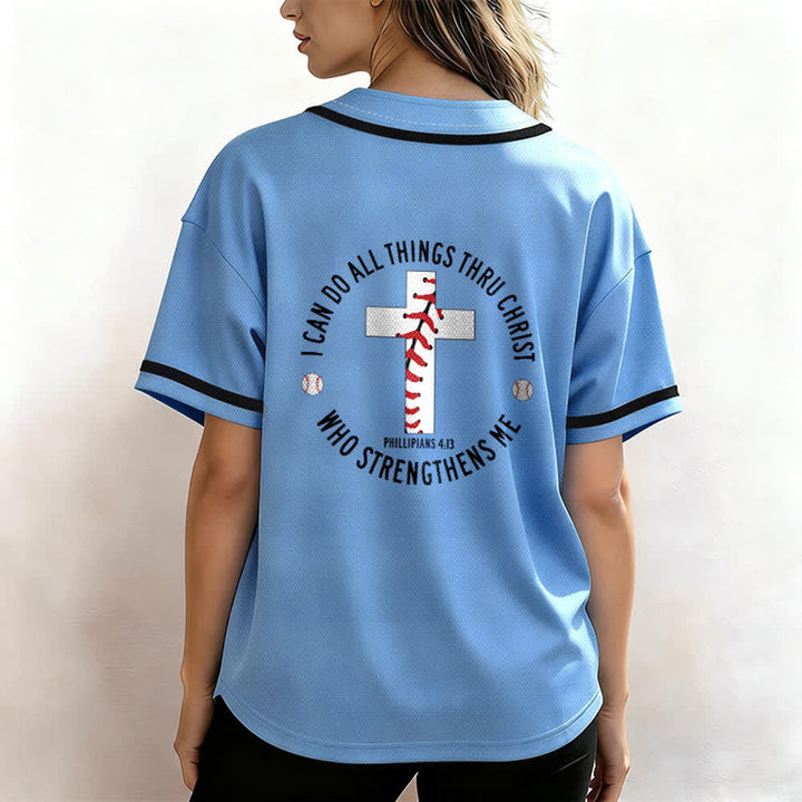 Christianartworkshop Filippesi 4:13 Posso fare ogni cosa Maglia da baseball unisex - image 38