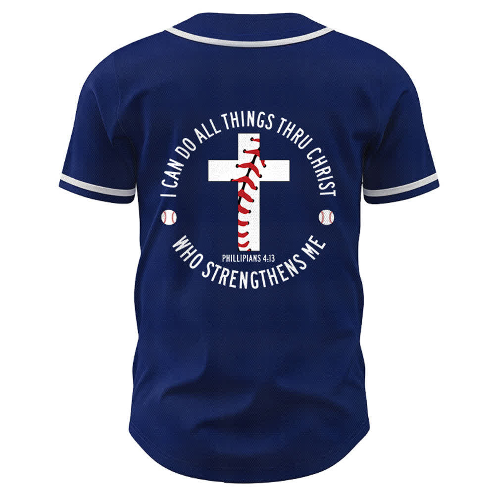 Christianartworkshop Filippesi 4:13 Posso fare ogni cosa Maglia da baseball unisex - image 43