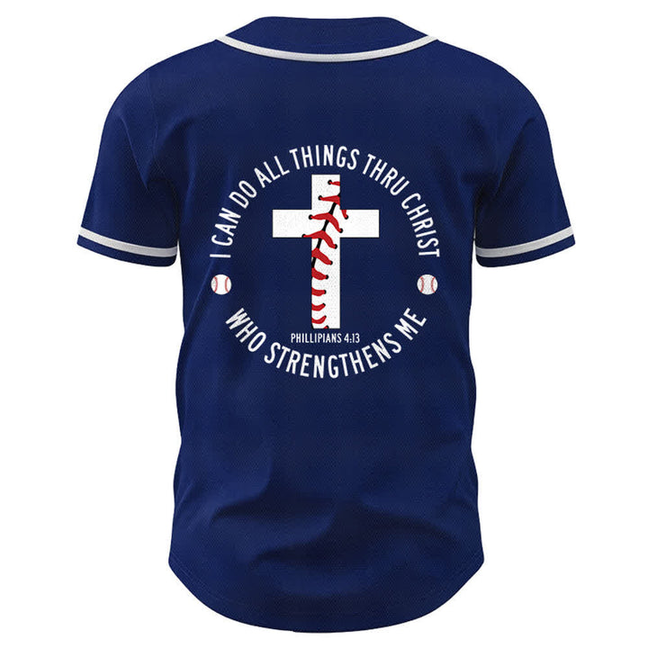 Christianartworkshop Filippesi 4:13 Posso fare ogni cosa Maglia da baseball unisex - image 43