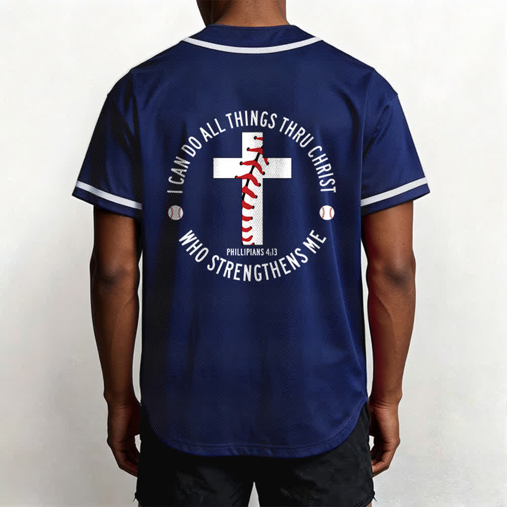 Christianartworkshop Filippesi 4:13 Posso fare ogni cosa Maglia da baseball unisex - image 47