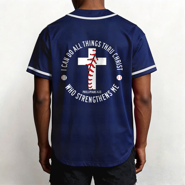 Christianartworkshop Filippesi 4:13 Posso fare ogni cosa Maglia da baseball unisex - image 47