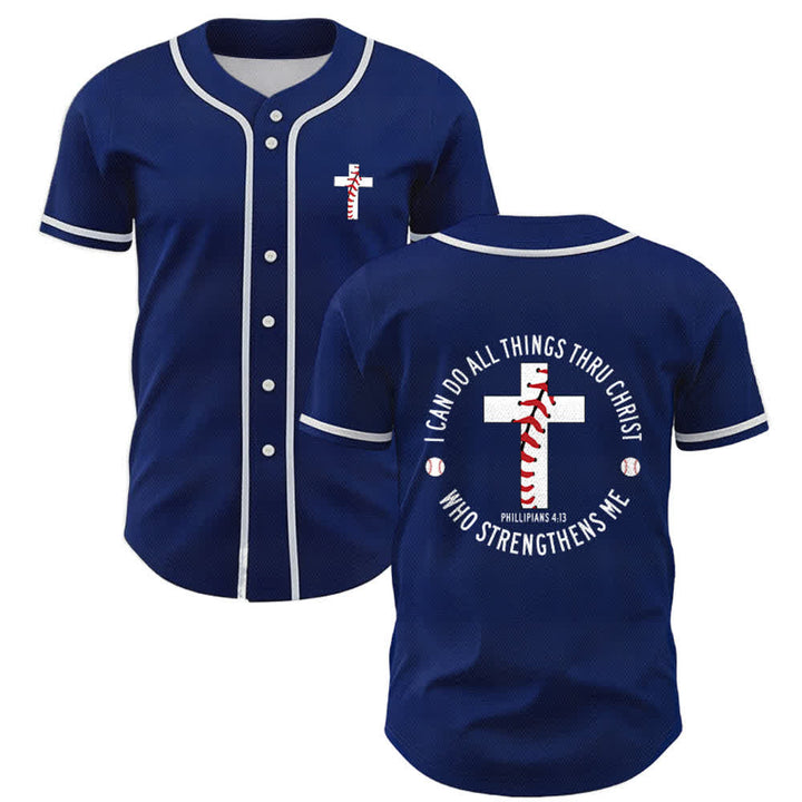 Christianartworkshop Filippesi 4:13 Posso fare ogni cosa Maglia da baseball unisex - Blu navy - 5XL - image 42