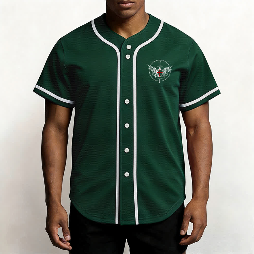 Christianartworkshop Maglia da baseball unisex con la scritta "San Michele Arcangelo, difendici" - image 48