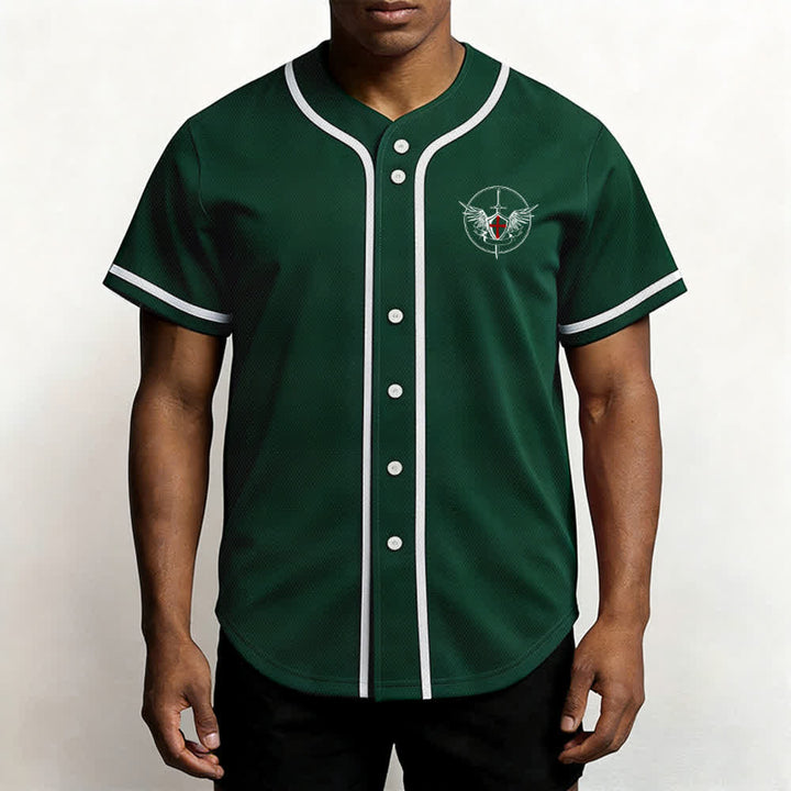 Christianartworkshop Maglia da baseball unisex con la scritta "San Michele Arcangelo, difendici" - image 48