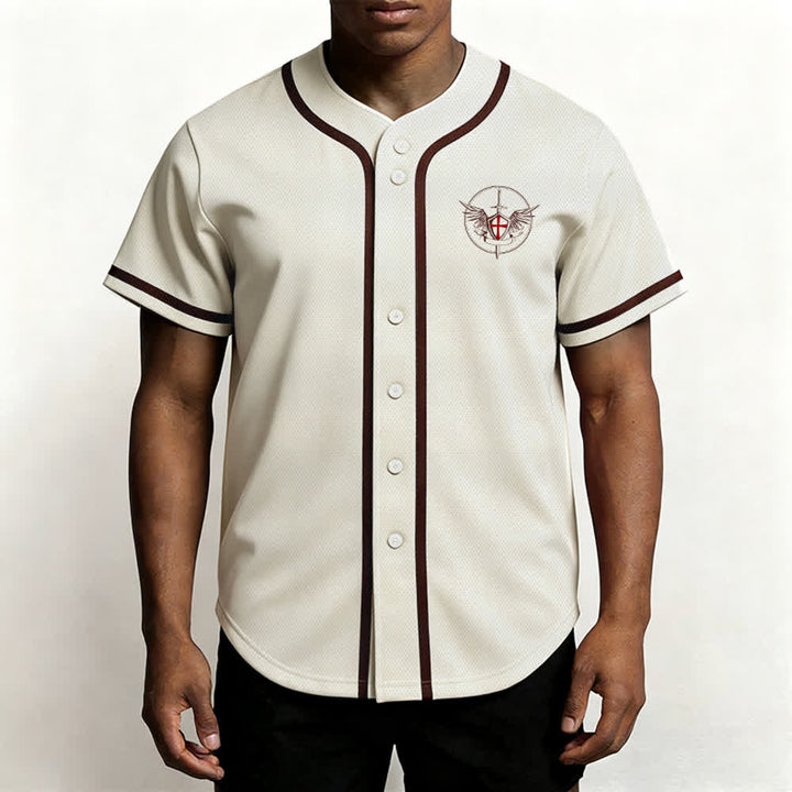Christianartworkshop Maglia da baseball unisex con la scritta "San Michele Arcangelo, difendici" - image 55