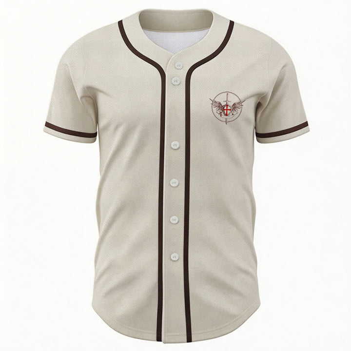 Christianartworkshop Maglia da baseball unisex con la scritta "San Michele Arcangelo, difendici" - image 51