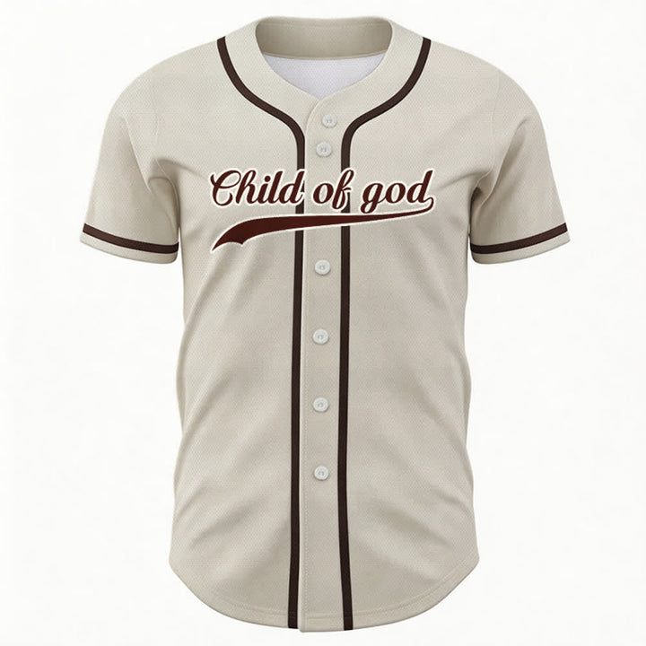 Christianartworkshop Child Of God Maglia da baseball unisex personalizzata con nome e numero - image 2