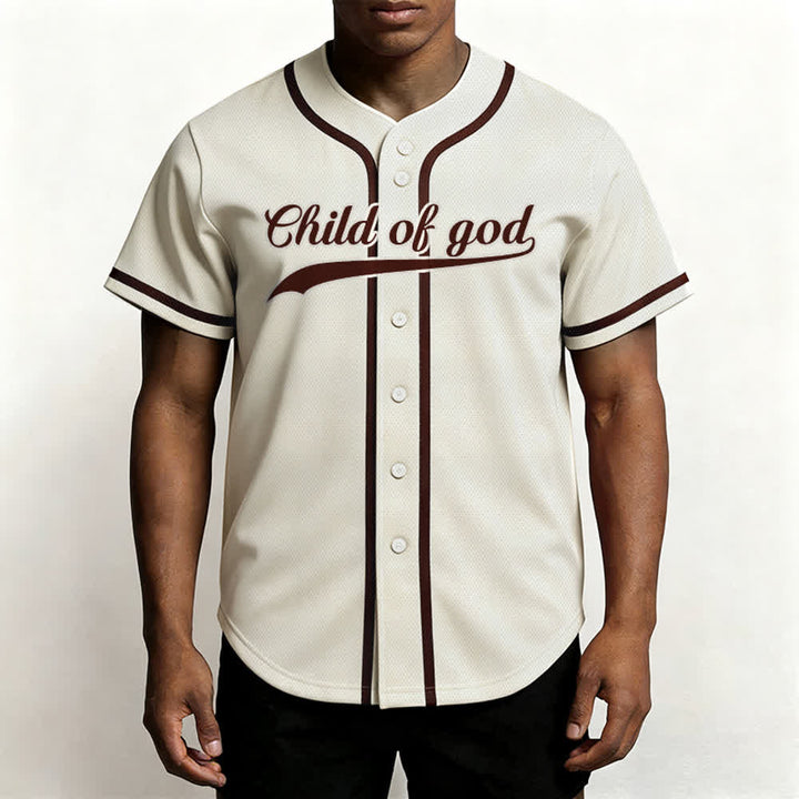 Christianartworkshop Child Of God Maglia da baseball unisex personalizzata con nome e numero - image 4
