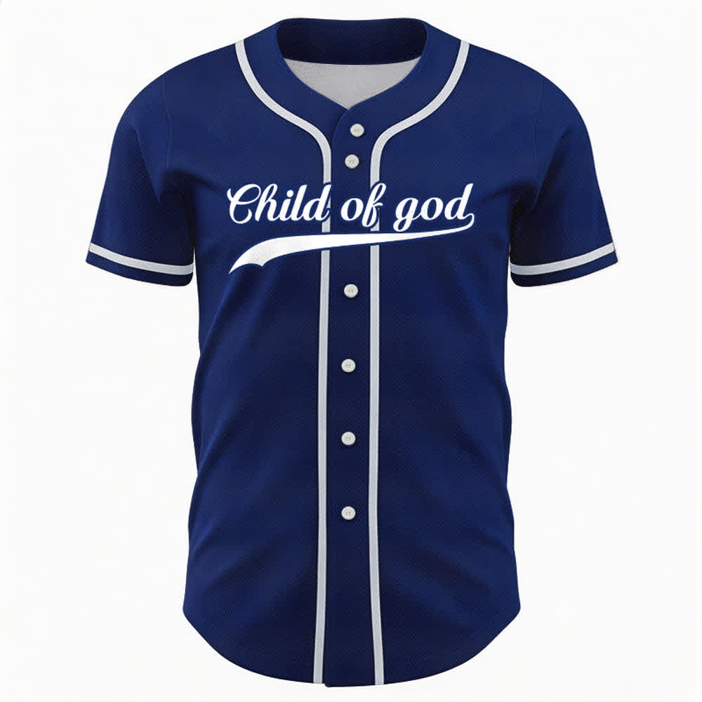 Christianartworkshop Child Of God Maglia da baseball unisex personalizzata con nome e numero - image 10