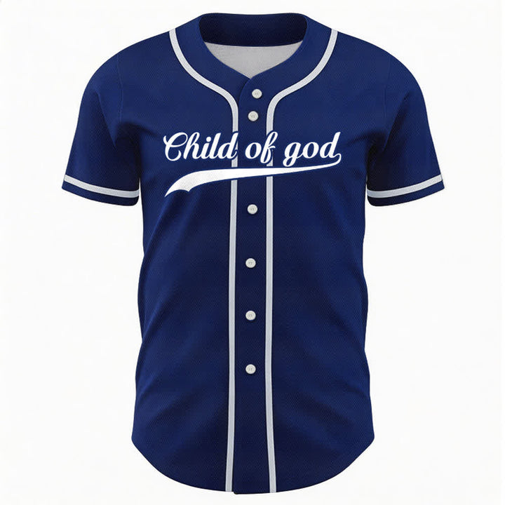 Christianartworkshop Child Of God Maglia da baseball unisex personalizzata con nome e numero - image 10
