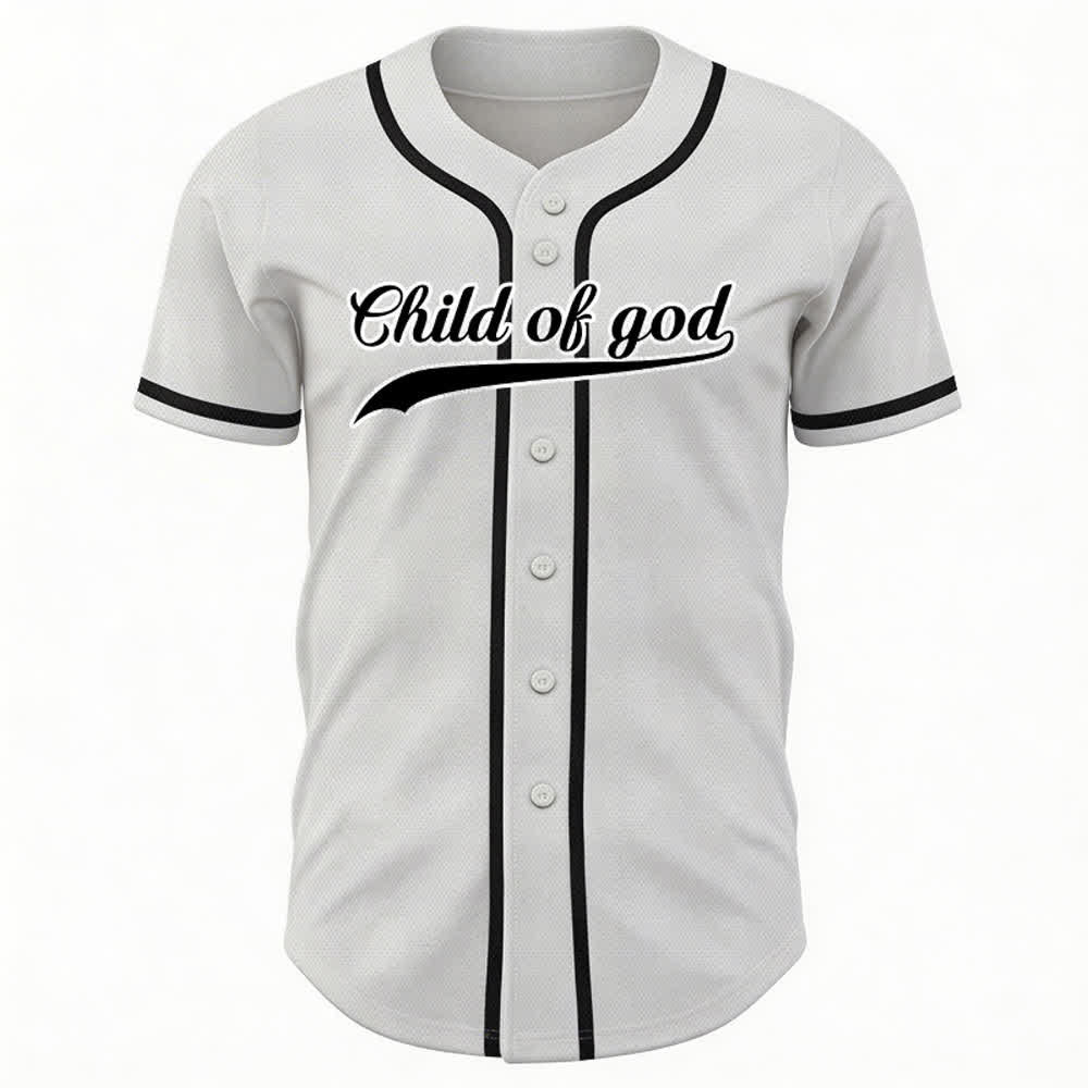Christianartworkshop Child Of God Maglia da baseball unisex personalizzata con nome e numero - image 18