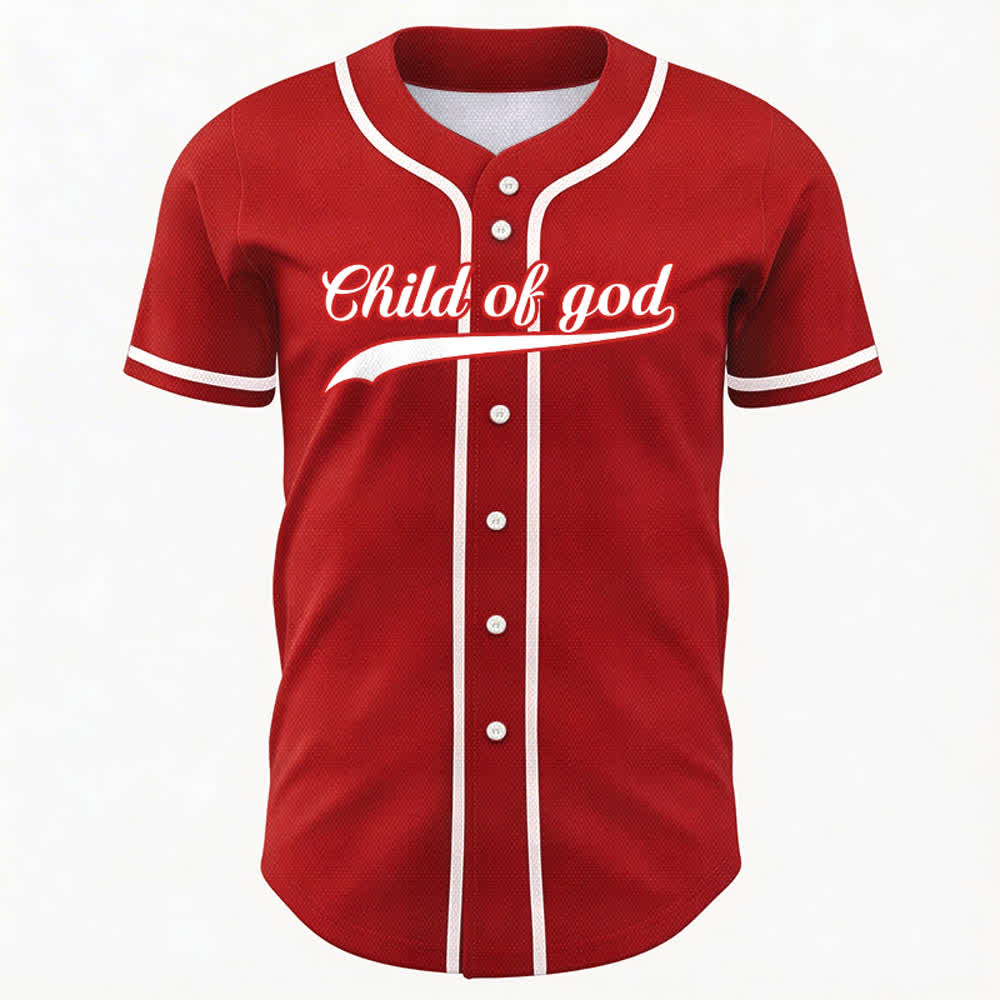 Christianartworkshop Child Of God Maglia da baseball unisex personalizzata con nome e numero - image 26