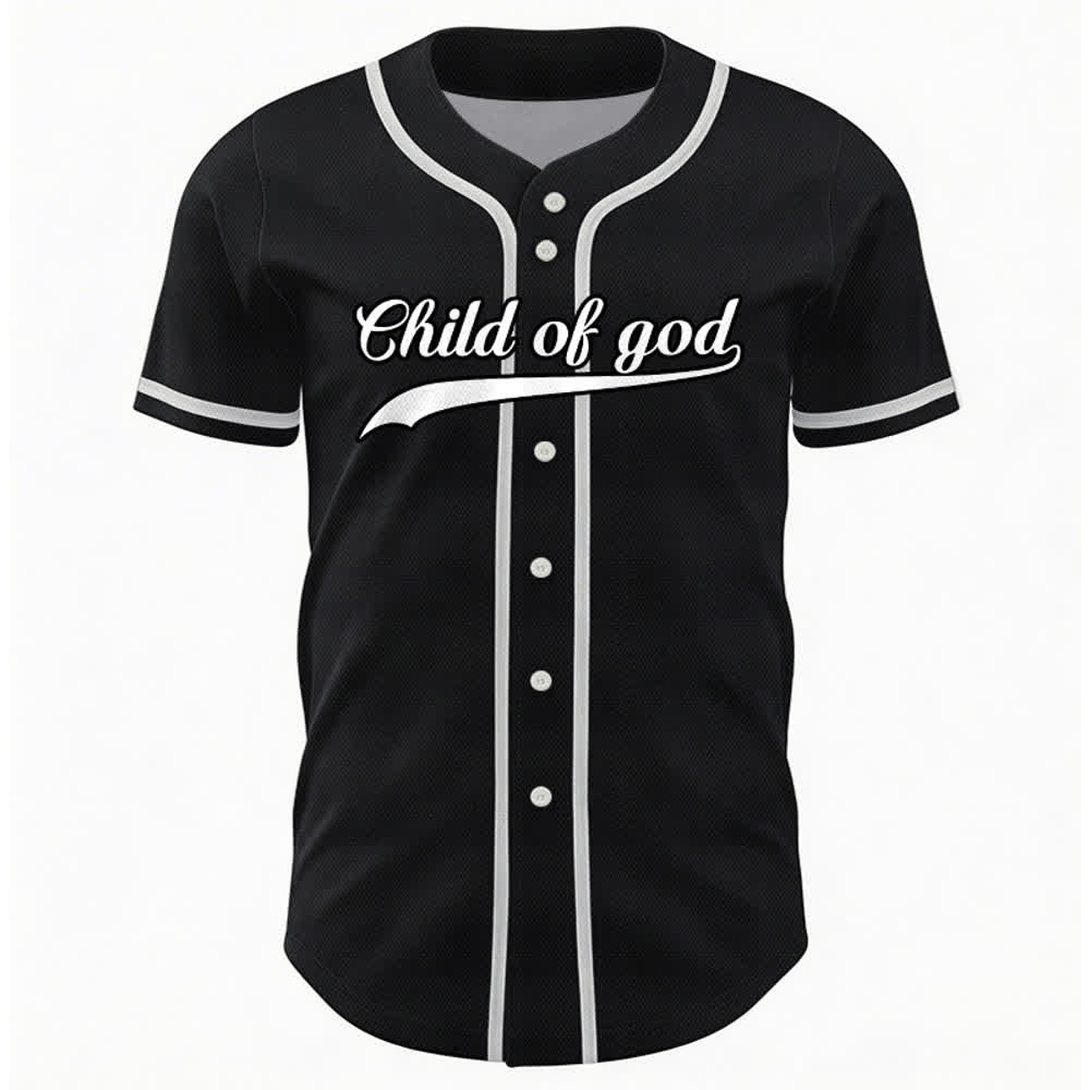Christianartworkshop Child Of God Maglia da baseball unisex personalizzata con nome e numero - image 34